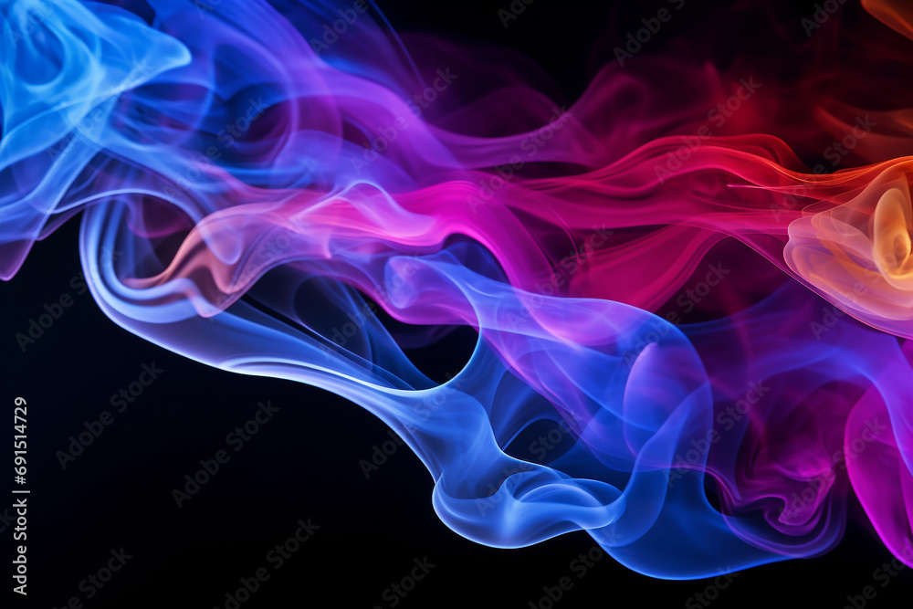Abstract colorful smoke in motion. Smoke, Cloud of cold fog in black background. Light, white, fog, cloud, black background Abstract colorful smoke in motion. Smoke, Cloud of cold fog in black background. Light, white, fog, cloud, black background