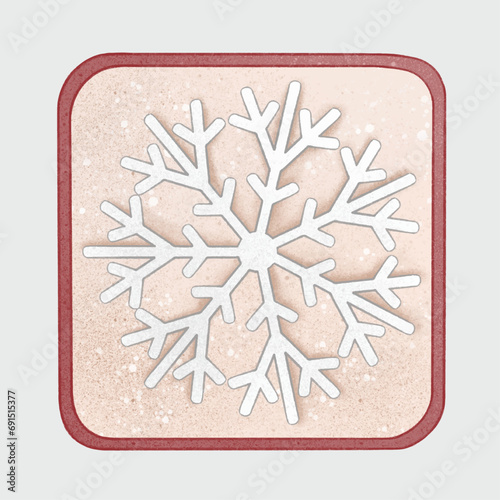 Christmas Decorated Cookies, Snowflake