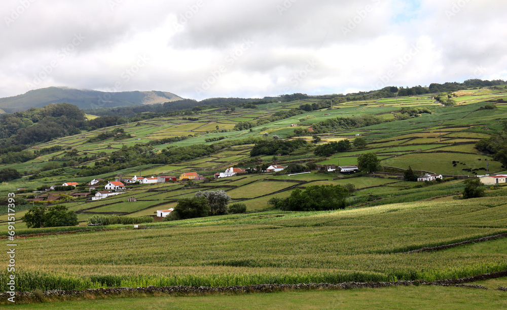 Azores,Terceira island,view of an interesting landscape.