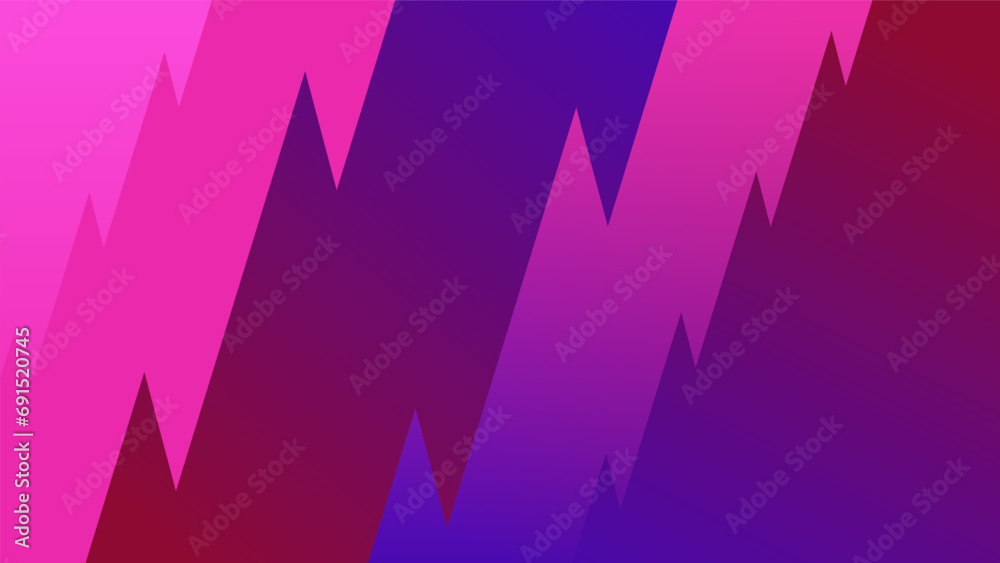Zigzag pink magenta purple background. EPL Premier League thumbnail video print web background. - obrazy, fototapety, plakaty 