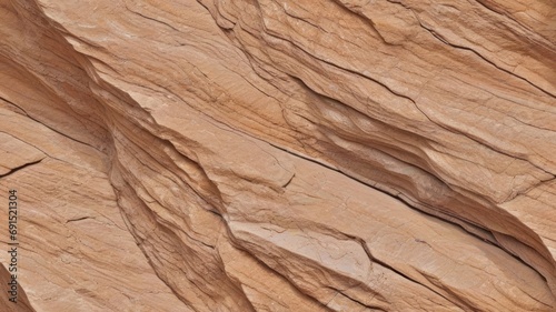 Light brown rock texture. Rough mountain surface. Close-up. Beige stone background with space for design. Web banner. Wide. Panoramic. Sandstone. Solid, rocky, slate. generative AI.