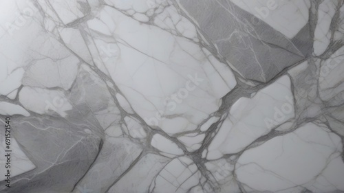 Marble background.White stone texture with gray shadow.Panoramic format. generative AI.