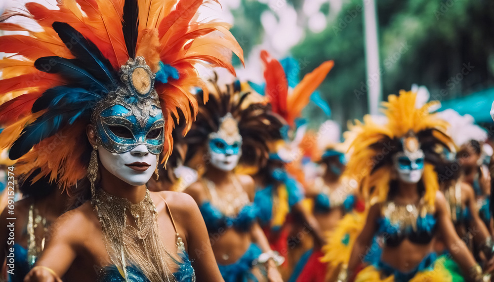  Esplosione di Gioia- Maschere e Piume Danno Vita al Carnevale di Rio