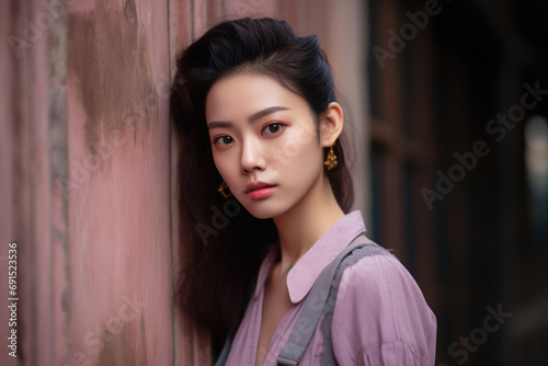Young Asian woman in a city scene © JuanM