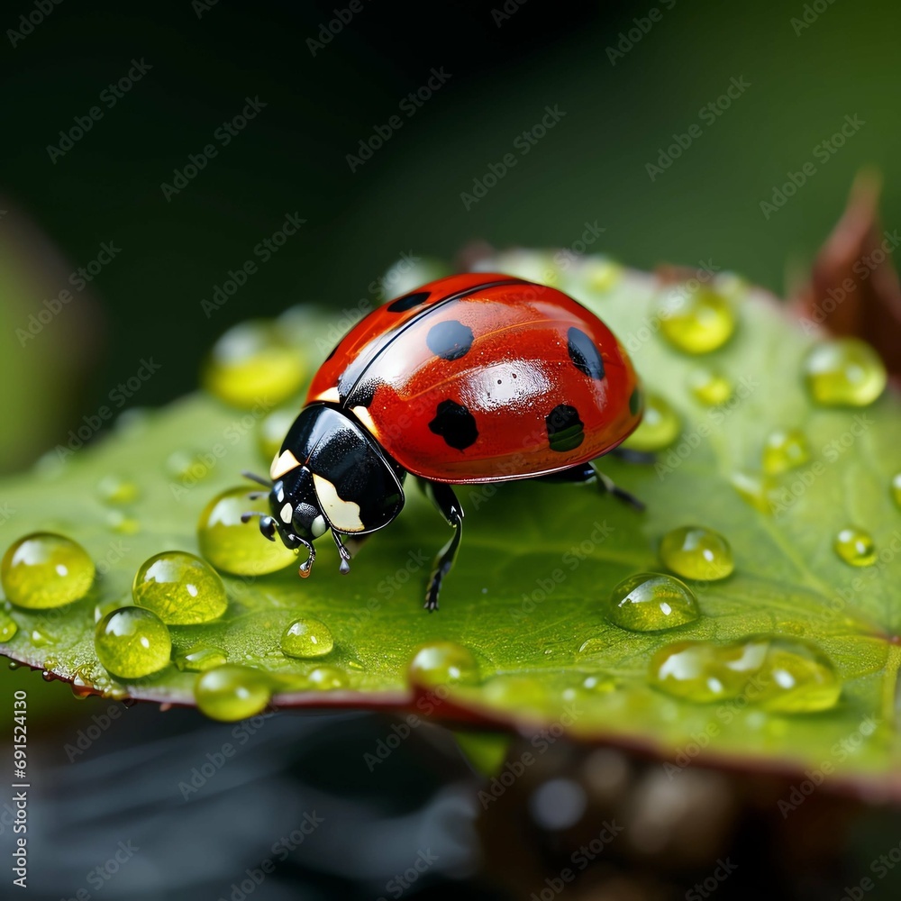 ladybug on leaf ladybug on leaf
