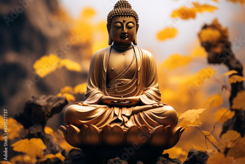 Budha Figur Gold