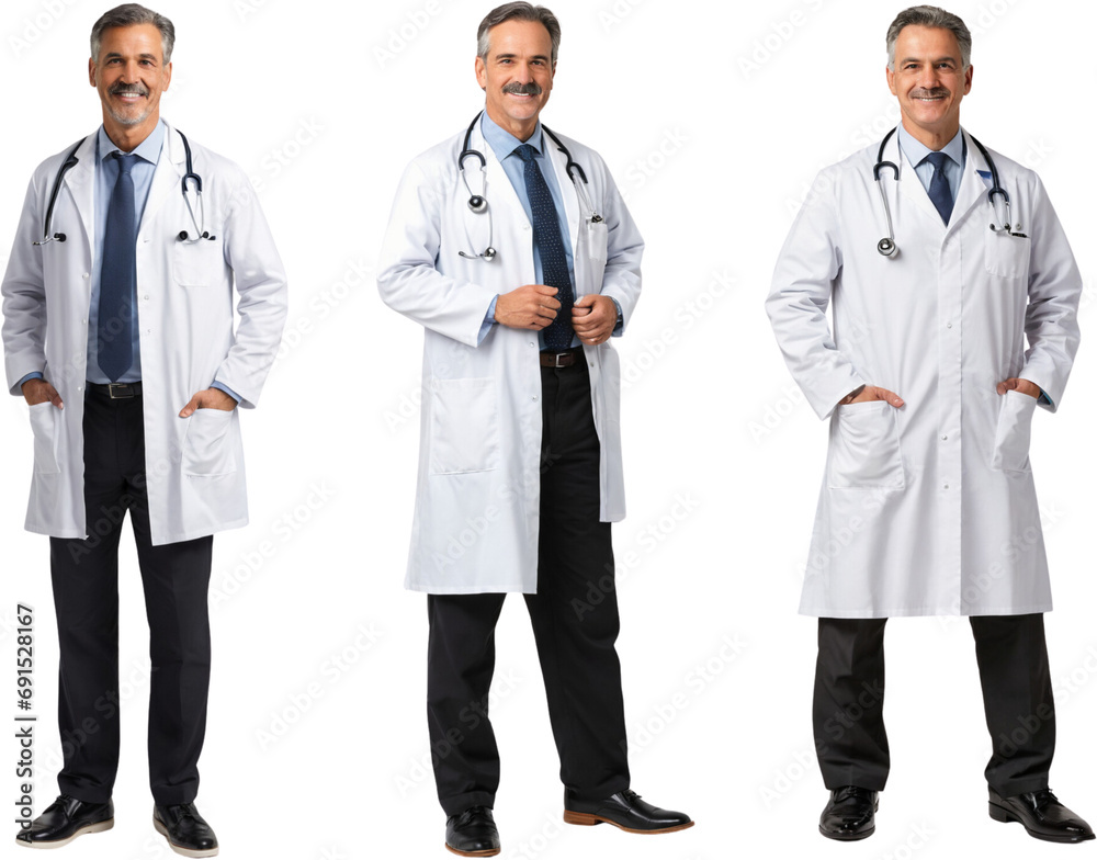 professional photo of a happy doctor isolated on white background professional photo of a happy doctor isolated on white background