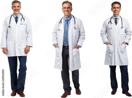 photo of smiling Doctors isolated on transparent background 