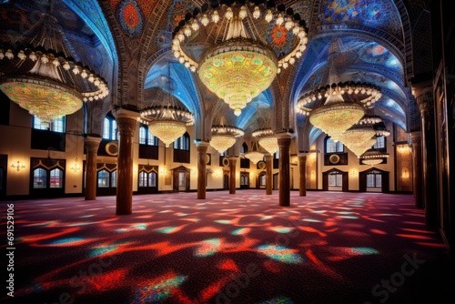 Ramadan Nights - Colorful Adorned Mosques Welcoming Devotees