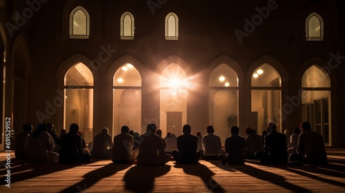 Night Prayers during Ramadan - An Ethereal Scene of Spiritual Devotion