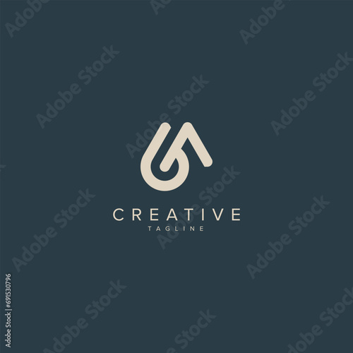 Alphabet MG GM letter modern monogram style logo vector element 