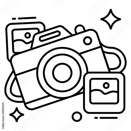 Premium download icon of camera 