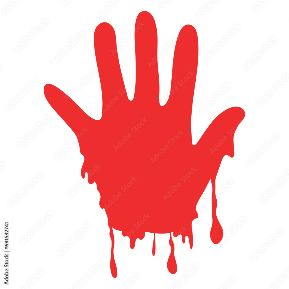 red hand day illustration design red hand day illustration design