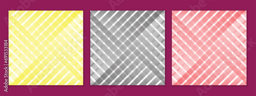 abstract seamless set of diagonal gradient fence line pattern perfect for banner poster.