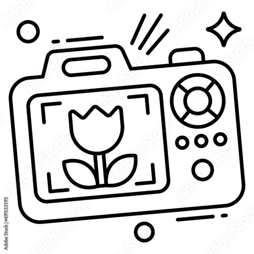 Vector design of camera, photographic equipment