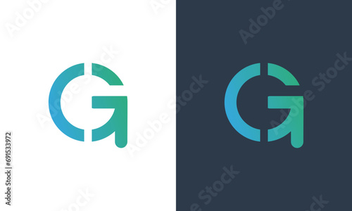 initials c and g logo design vector photo