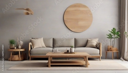 modern living room with sofa