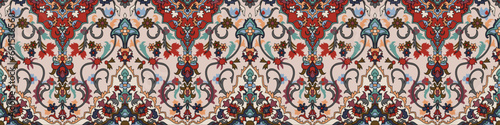 carpet pattern Textile digital design motif pattern decor hand made artwork frame gift card wallpaper women cloth front back and duppata print element of baroque ornament paisley abstract border rug