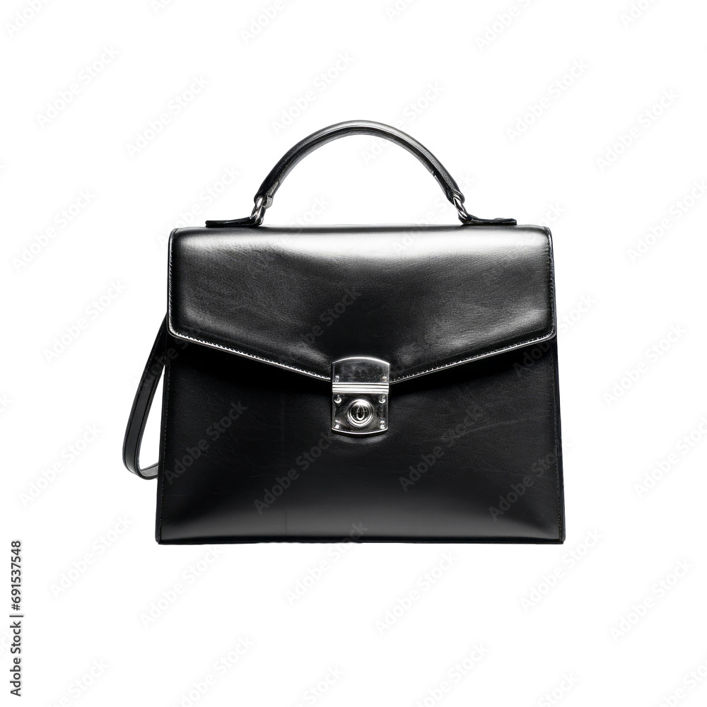 Black bag on isolated background