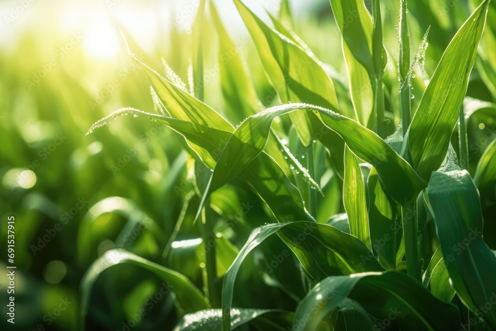 Obraz premium Cornfield Representing Earth Day And Greener World Photorealism