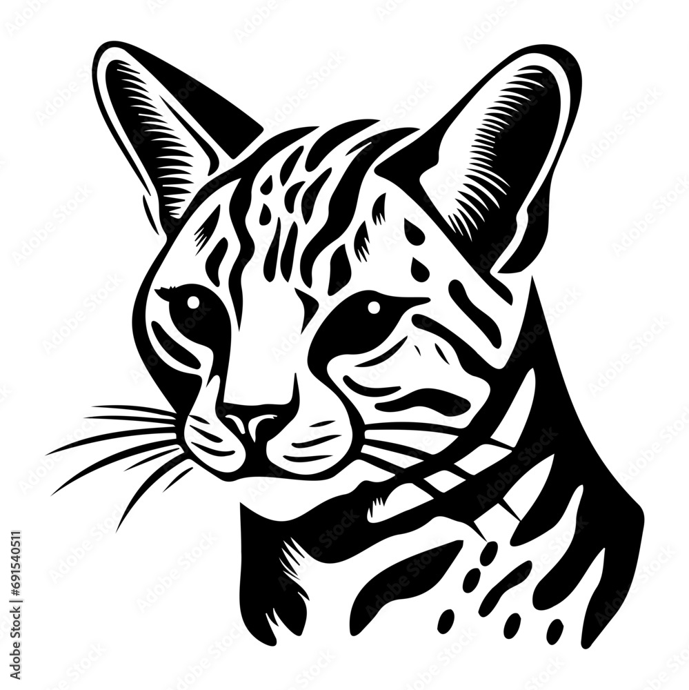 cute cat vector illustration, Generative AI. cute cat vector illustration, Generative AI.