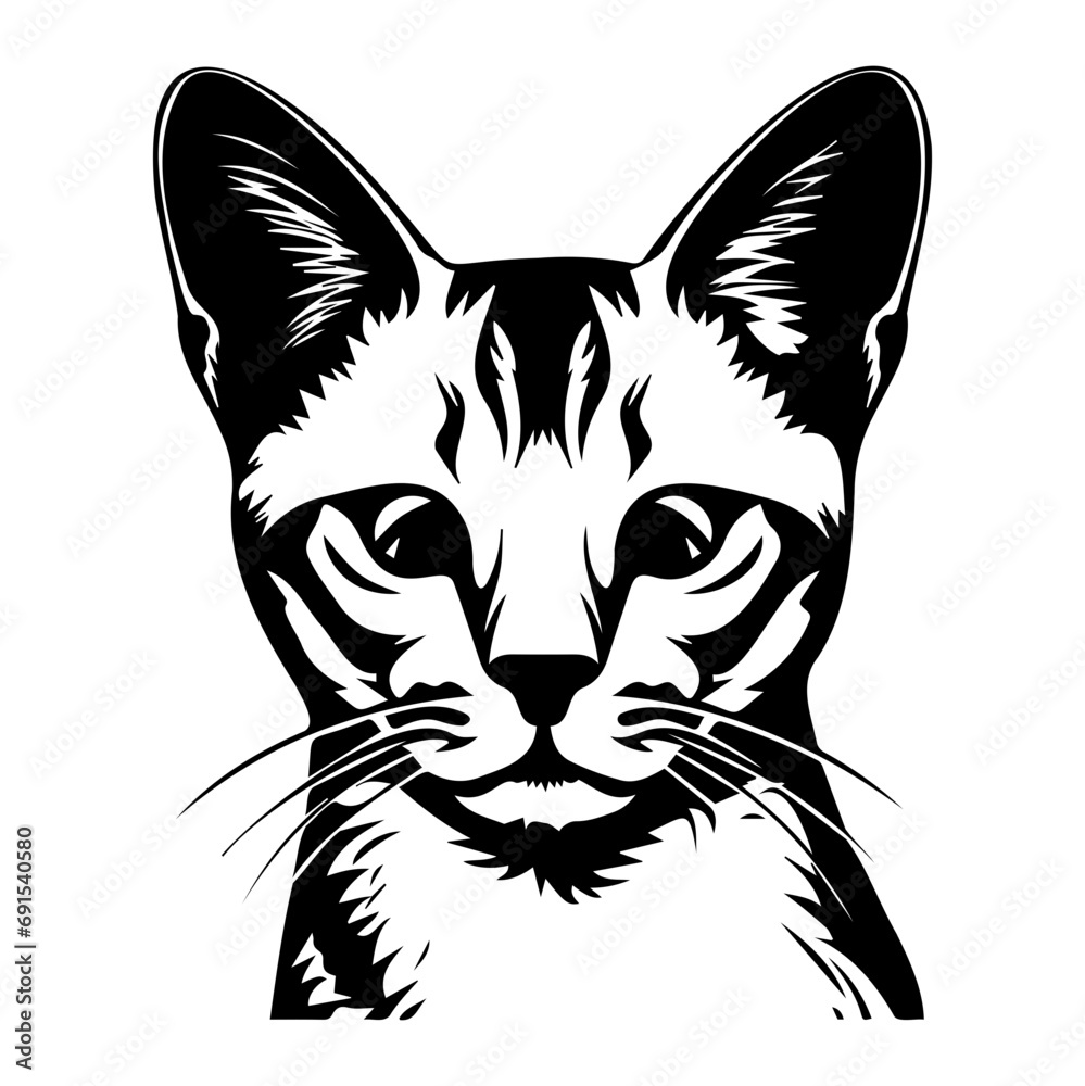 cute cat vector illustration, Generative AI. cute cat vector illustration, Generative AI.