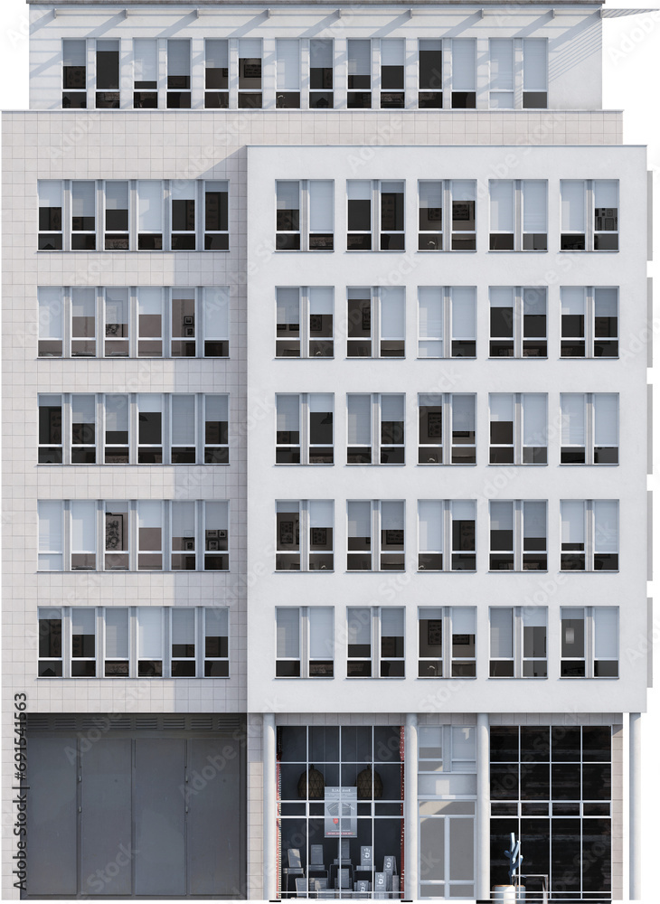 Facade view of modern building