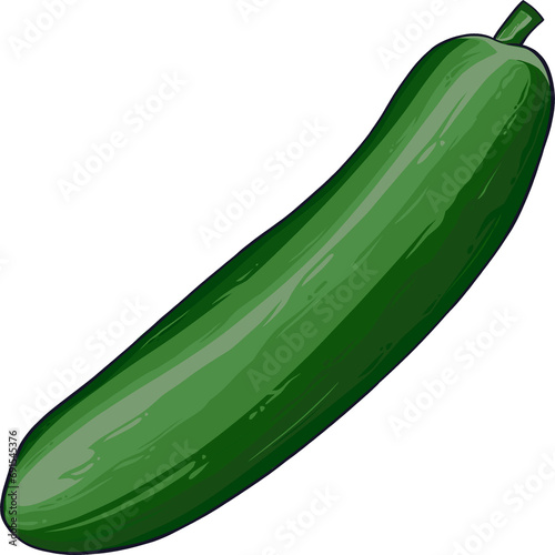 cucumber on a white background