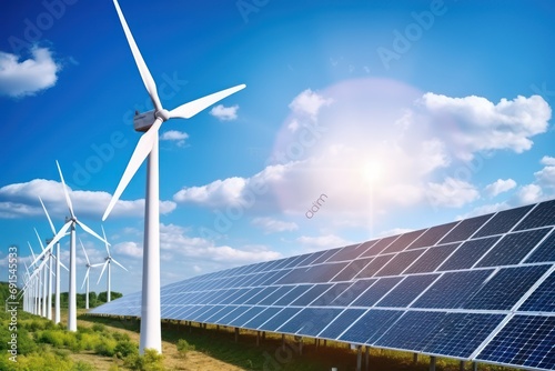 Alternative energy resource and renewable energy with solar panels
