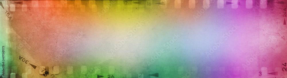 Colorful film negative frames background Colorful film negative frames background