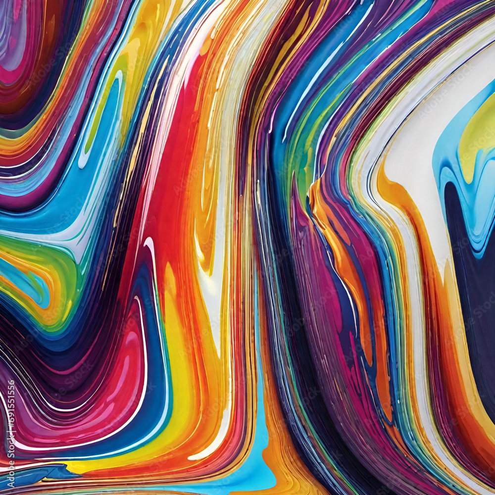 Abstract melted colors smashing together like a flowing river Abstract melted colors smashing together like a flowing river