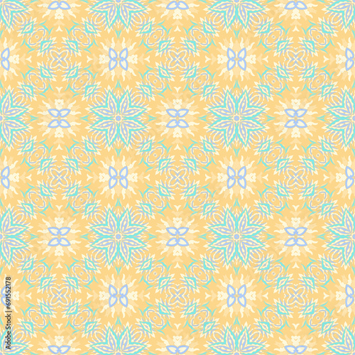 Seamless mosaic seamless  ornamental laced  vector pattern, on white background photo