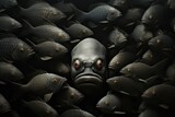 black fish - diversity concept, racism and isolation