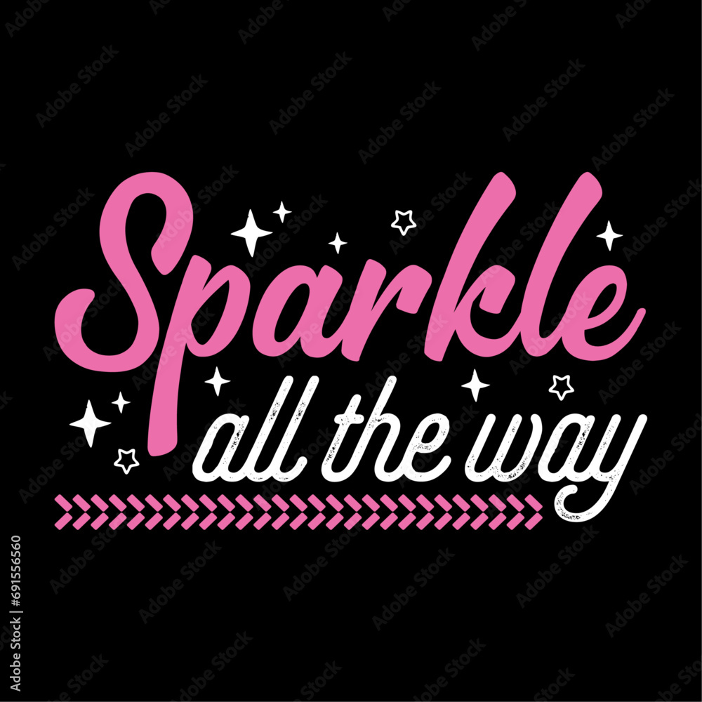 Obraz premium Pink New Year Quote Design 2024