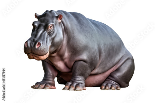 African Hippopotamus on transparent background © Tor Gilje