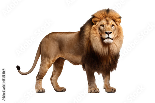 African Lion on transparent background