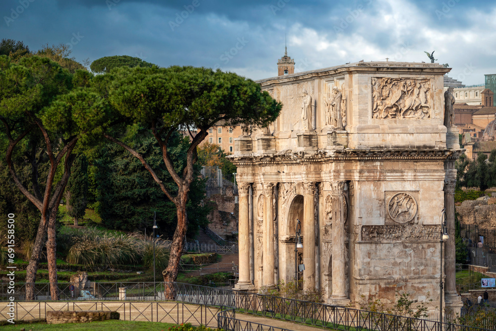 Fototapeta premium L'Arche de Constantin à Rome