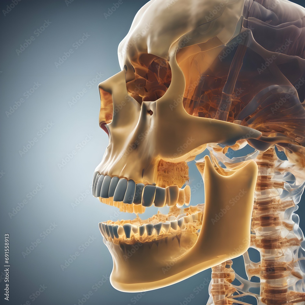 Dental X-ray An image of a dental X-ray showing teeth and jaw structure ...