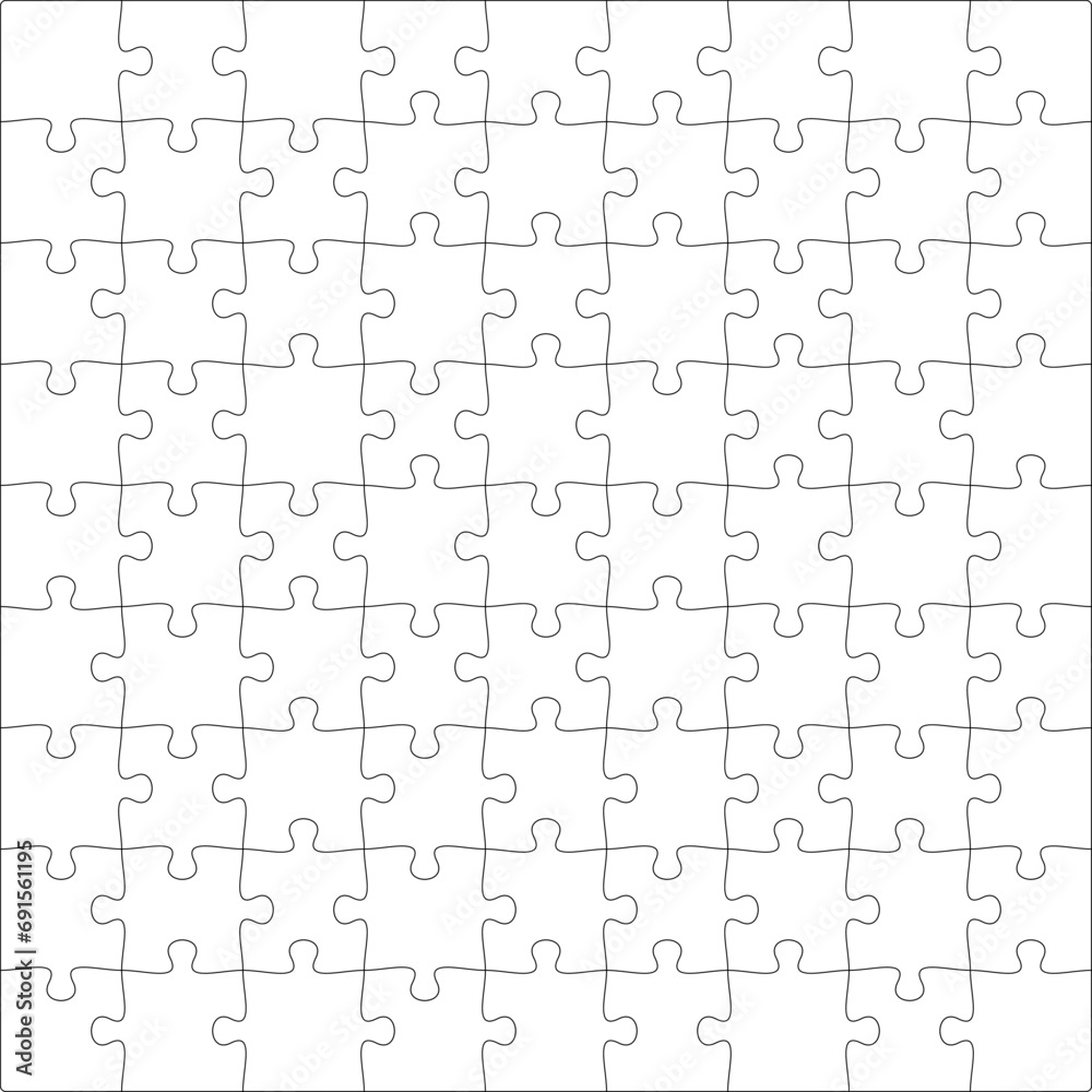 Puzzles grid template 9x9. Jigsaw puzzle pieces, thinking game and jigsaws detail frame design. Business assemble metaphor or puzzles game challenge vector. Puzzles grid template 9x9. Jigsaw puzzle pieces, thinking game and jigsaws detail frame design. Business assemble metaphor or puzzles game challenge vector.