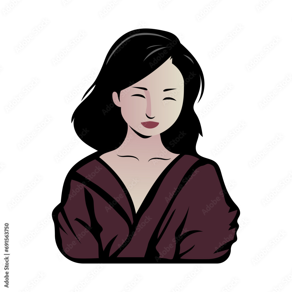 China girl logo for you design. China girl logo for you design.
