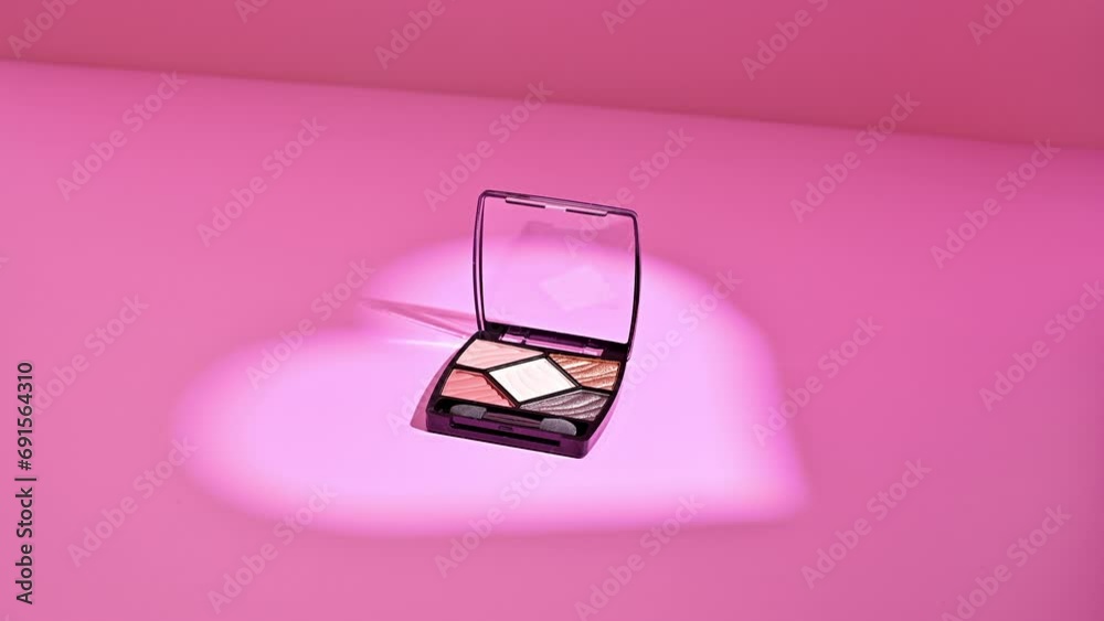 Heartlit Elegance: Stop Motion Eye Shadow Palette on Pink Canvas Heartlit Elegance: Stop Motion Eye Shadow Palette on Pink Canvas