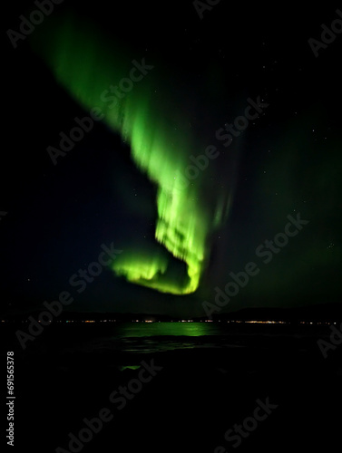 Northern Lights above Reykjavik 