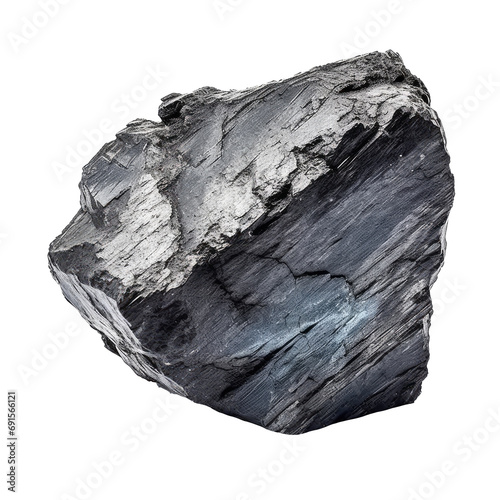 Raw tungsten ore with characteristic heaviness and dark sheen photo