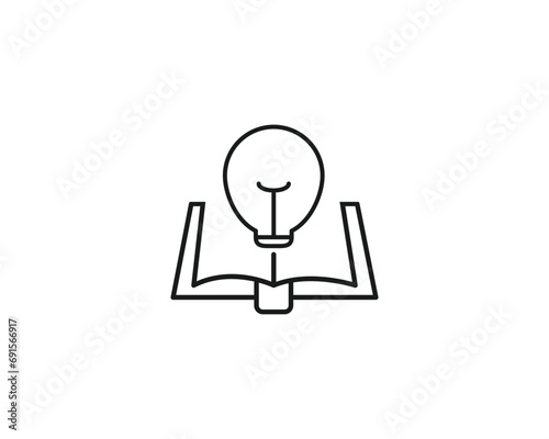 Learning icon vector symbol design illustration