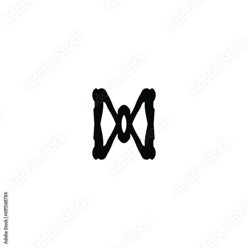 Bow tie icon. Simple style man fashion poster background symbol. Bow tie text frame. Bow tie logo design element. Bow tie t-shirt printing. Vector for sticker.
