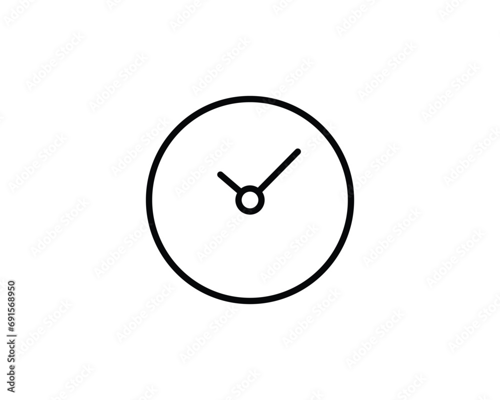 Watch clock icon vector symbol design illustration Watch clock icon vector symbol design illustration