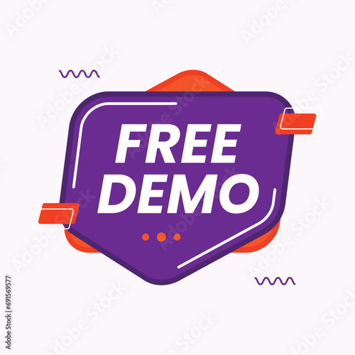 free demo banner vector