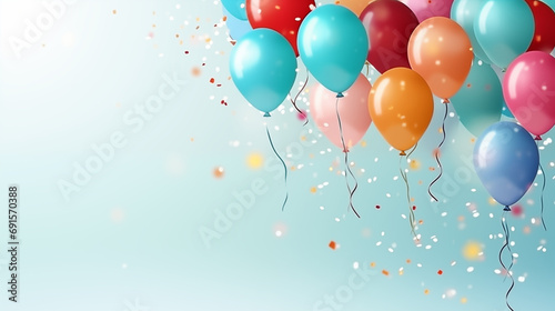 a colorful background with many balloons
