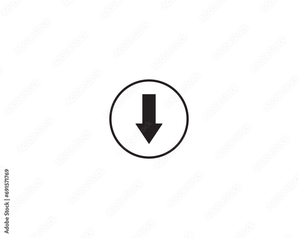 Download arrow icon vector symbol design illustratio