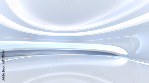 futuristic white background for business presentation materials, design resource materials, free copy space background